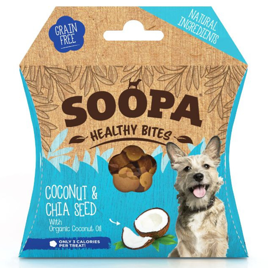 Soopa Bites met kokosnoot & chiazaadsmaak hondensnack (50 gram)