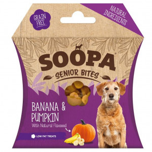 Soopa Bites Senior met pompoen & banaan hondensnack Per 3 afbeelding