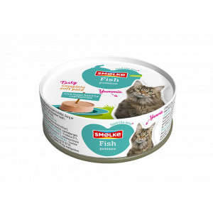 Smølke Soft Paté vis kattenvoer 2 x (24 x 80 g) afbeelding