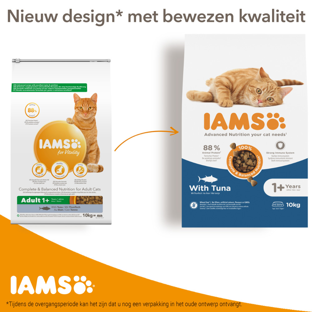 IAMS for Vitality Adult met tonijn kattenvoer