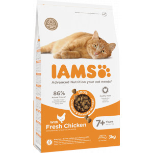 Iams Senior kattenvoer met verse kip 10 kg afbeelding