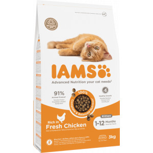 Iams Kitten kattenvoer met verse kip 2 x 10 kg afbeelding