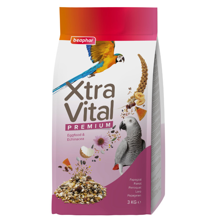 Afbeelding van 3 x 3 kg Beaphar Xtra Vital papegaaienvoer