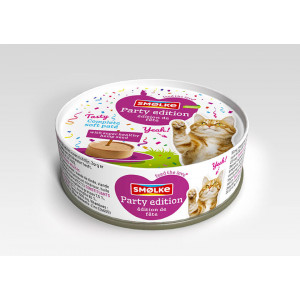 Smølke Soft Paté Party Edition met gevogelte kattenvoer 24 x 80 g afbeelding