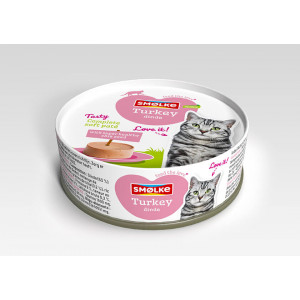Smølke Soft Paté kalkoen kattenvoer 2 x (24 x 80 g) afbeelding