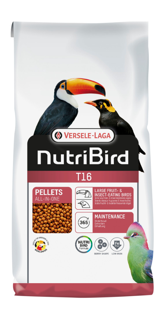 Nutribird T16 grote vruchtenetende vogels