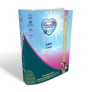 Renske vers gestoomd lam hypoallergeen natvoer hond (kuip) 1 tray (10 x 395 g) afbeelding