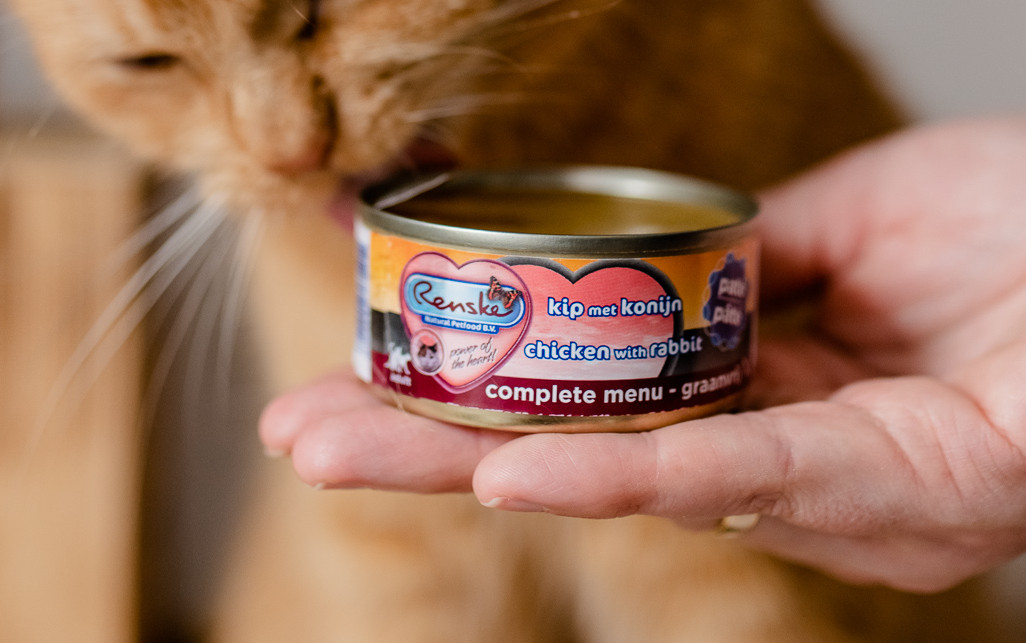 Renske Graanvrij paté kip met konijn natvoer kat (blik)