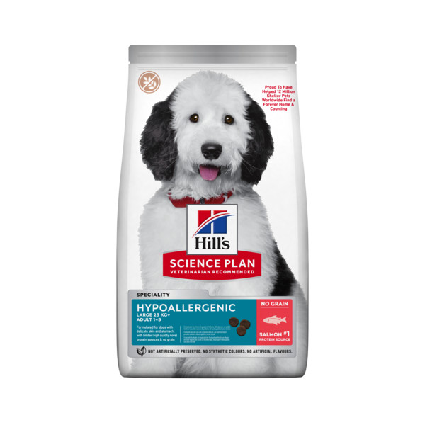 Hill's Hill's Adult Large Hypoallergenic hondenvoer met zalm 2 x 14 kg