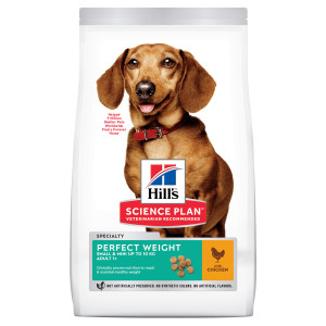 Hill&apos;s Adult Perfect Weight Small & Mini met kip hondenvoer 2 x 6 kg afbeelding