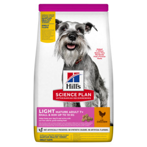 Hill&apos;s Mature Adult Light Small & Mini met kip hondenvoer 3 x 2,5 kg afbeelding