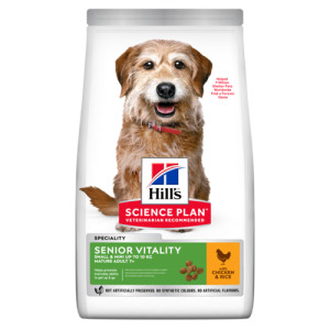 Hill's Mature Adult Senior Vitality Small & Mini met kip hondenvoer 2 x 6 kg