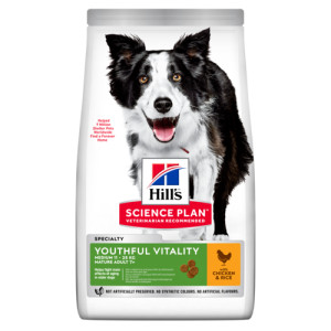 Hill's Mature Adult Senior Vitality Medium met kip hondenvoer 2,5 kg