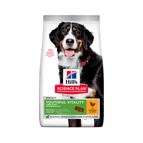 Hill's Hill's Mature Adult Senior Vitality Large Breed met kip & rijst hondenvoer 14 kg