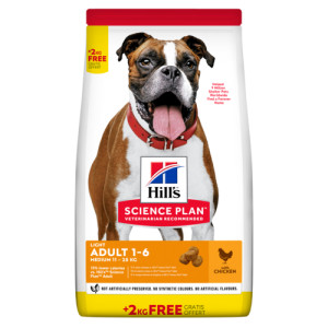 Hill&apos;s Adult Light Medium met kip hondenvoer 2 x 2,5 kg afbeelding