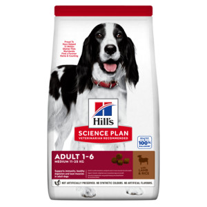 Hill&apos;s Adult Medium met lam & rijst hondenvoer 2,5 kg afbeelding
