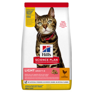 Hill's Adult Light met kip kattenvoer 2 x 1,5 kg