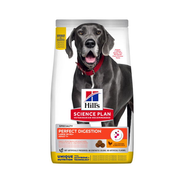 Hill's Hill's Adult Perfect Digestion Large met kip & bruine rijst hondenvoer 14 kg