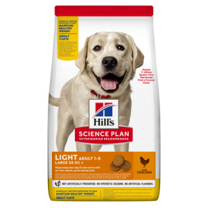Hill&apos;s Adult Light Large Breed met kip hondenvoer 2 x 14 kg afbeelding