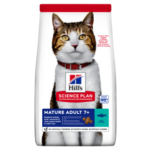 Hill's Mature Adult 7+ met tonijn kattenvoer 3 x 1,5 kg