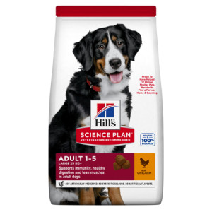Hill&apos;s Adult Large Breed met kip hondenvoer 2 x 2,5 kg afbeelding