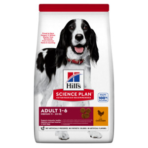 Hill&apos;s Adult Medium met kip hondenvoer 2,5 kg afbeelding