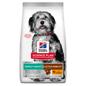 Hill's Canine Adult Perfect Weight & Active Mobility Medium Kip - Hondenvoer - 2.5 kg