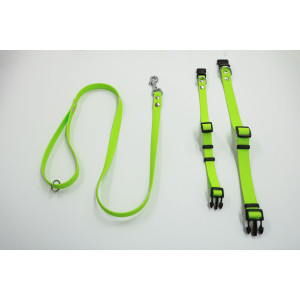Halsband of looplijn Luca anti-slip rubber lime Band 15 mm afbeelding