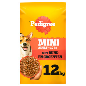 Pedigree Adult Mini met rund en groenten hondenvoer 12 kg afbeelding