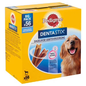 Pedigree Dentastix Large hondensnack vanaf 25 kg 2 x 56 stuks