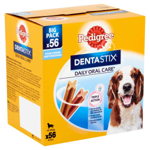 Pedigree Dentastix Medium hondensnack 10-25 kg 3 x 56 stuks
