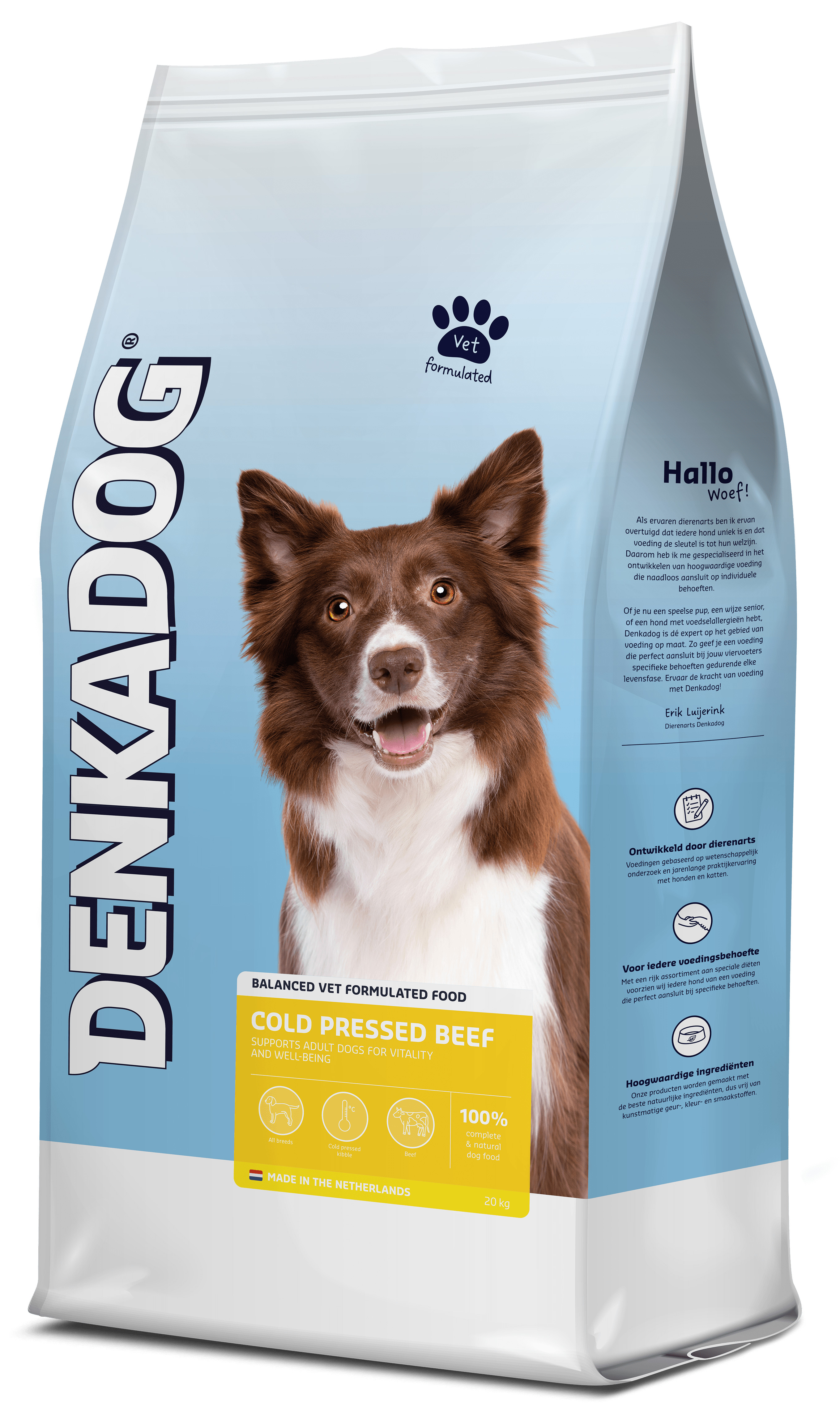 Denkadog Cold Pressed Beef hondenvoer