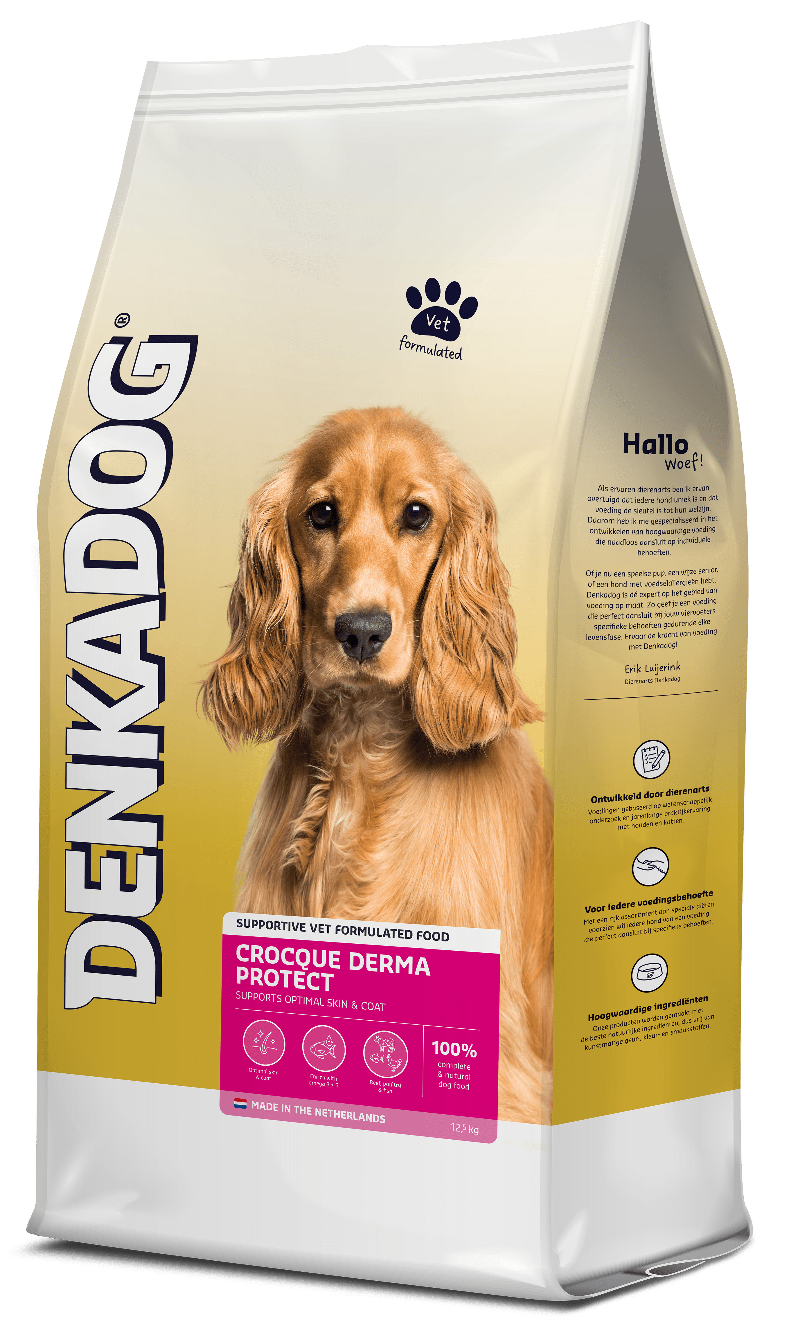 Denkadog Crocque Derma Protect hondenvoer
