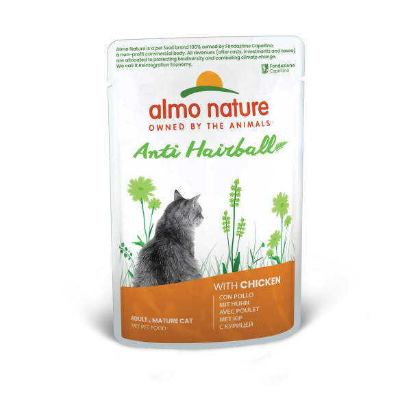 Almo Nature Almo Nature Anti Hairball met kip natvoer kat (70 g) 30 x 70 g