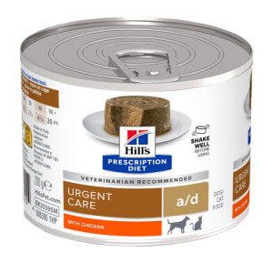 Hill&apos;s Prescription Diet A/D Urgent Care natvoer hond / kat met kip blik 1 tray (12 x 200 g)