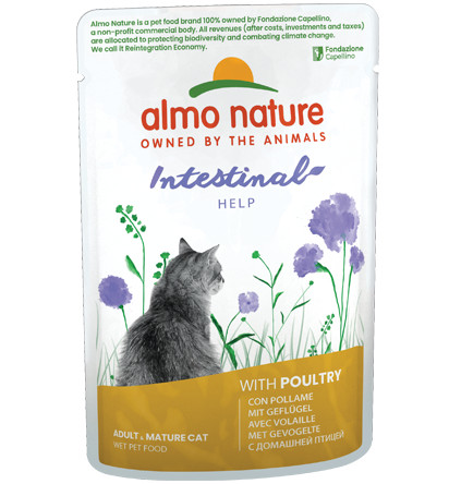 Afbeelding van 30x70 g Almo Nature Digestive Help met gevogelte natvoer kat (70 g)