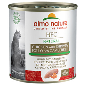 Almo Nature HFC Natural kip met garnalen natvoer kat (280 g) 6 x 280 g