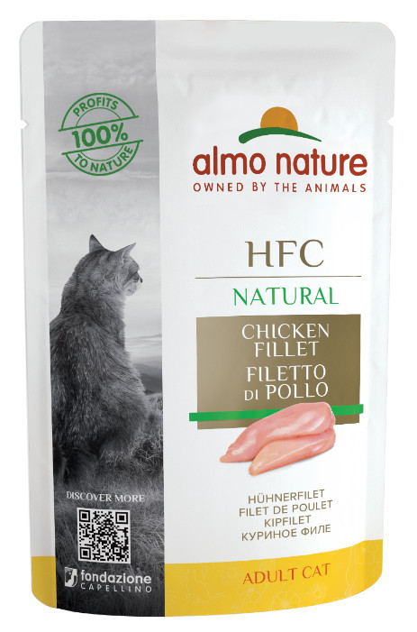 Almo Nature HFC Natural kipfilet natvoer kat (55 g)