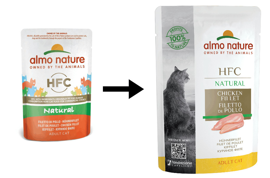 Almo Nature HFC Natural kipfilet natvoer kat (55 g)