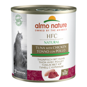 Almo Nature HFC Natural tonijn en kip natvoer kat (280 g) 6 x 280 g