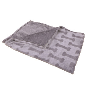 Brekz deken Sandhamn grijs voor hond en kat 100 x 150 cm afbeelding