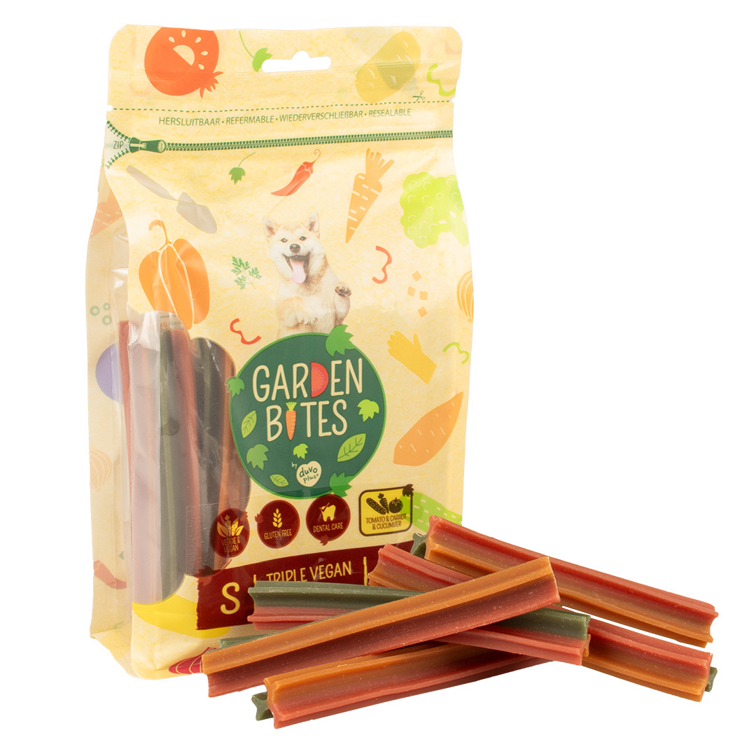 Garden Bites triple vegan sticks hondensnack