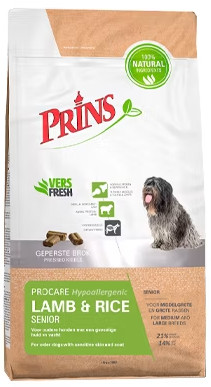 Prins ProCare Senior Hypoallergenic met lam en rijst hondenvoer