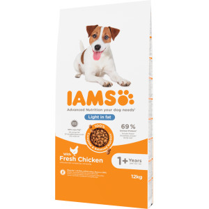 Iams for Vitality Adult Light hondenvoer 2 x 12 kg afbeelding