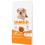 Iams Puppy Large met kip hondenvoer 2 x 12 kg
