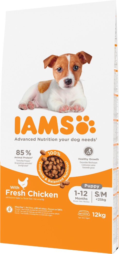 Iams for Vitality Puppy Small & Medium Kip hondenvoer