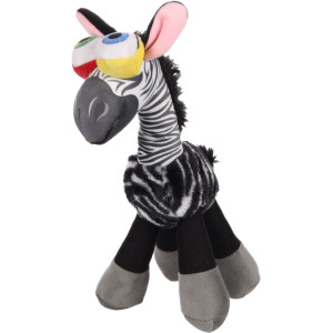 Flamingo Stripz - Speelgoed Honden - Hs Stripz Zebra Staand Zwart 14,5x23x31cm - 1st