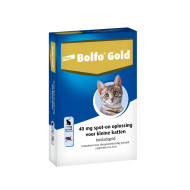 Bolfo Gold 40 Vlooiendruppels voor kleine kat 4 pipetten