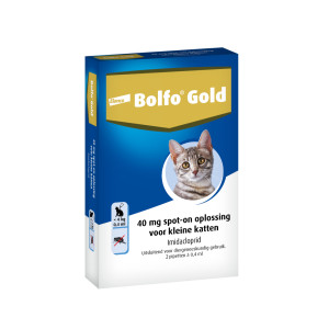 Bolfo Gold 40 kat vlooiendruppels 2 x 4 pipetten afbeelding