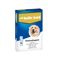 Bolfo Gold 250 Vlooiendruppels voor de hond (10 - 25 kg) 2 x 4 pipetten
